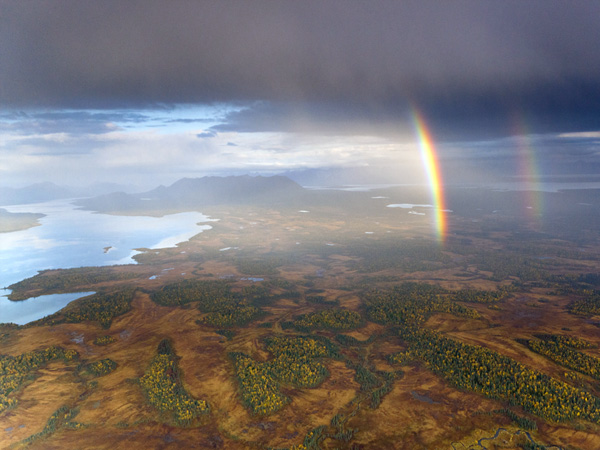 Aerials over Wood-Tikchik State Park, Alaska